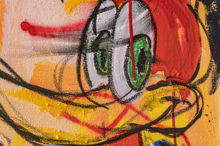 Original Expressionism Cartoon Painting by Diego Tirigall