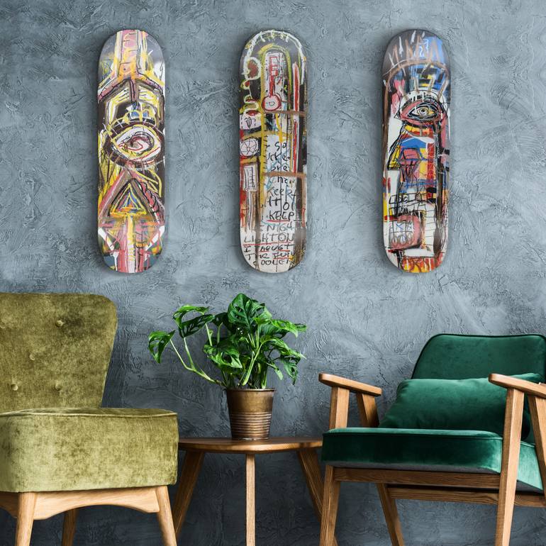 Original Abstract Expressionism Abstract Painting by Diego Tirigall