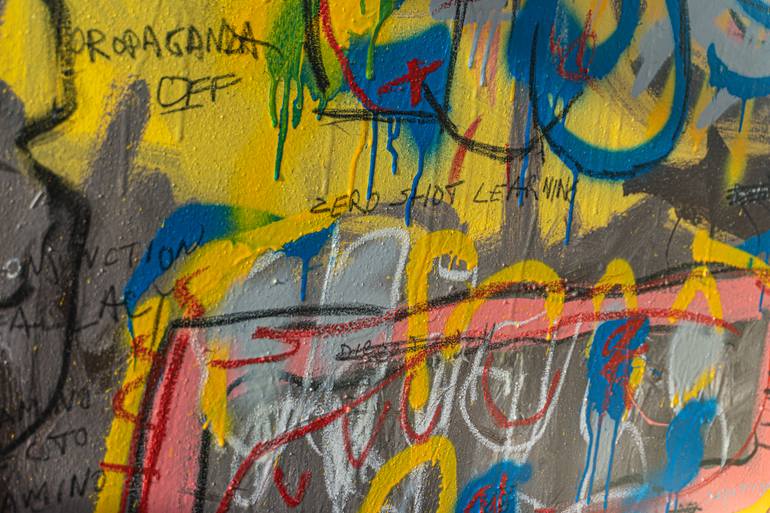 Original Abstract Expressionism People Painting by Diego Tirigall