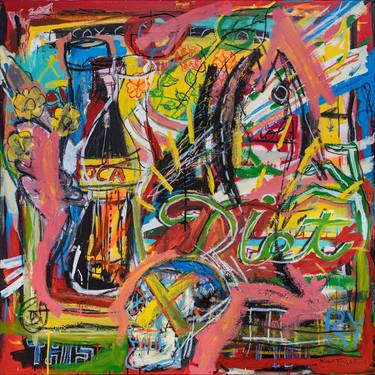 Original Abstract Expressionism Health & Beauty Paintings by Diego Tirigall