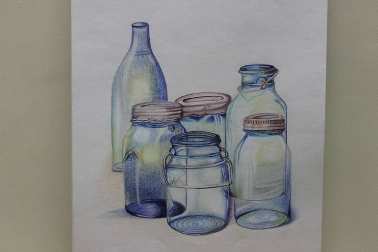 Mason Jars Drawing by Namrata Agarwal | Saatchi Art