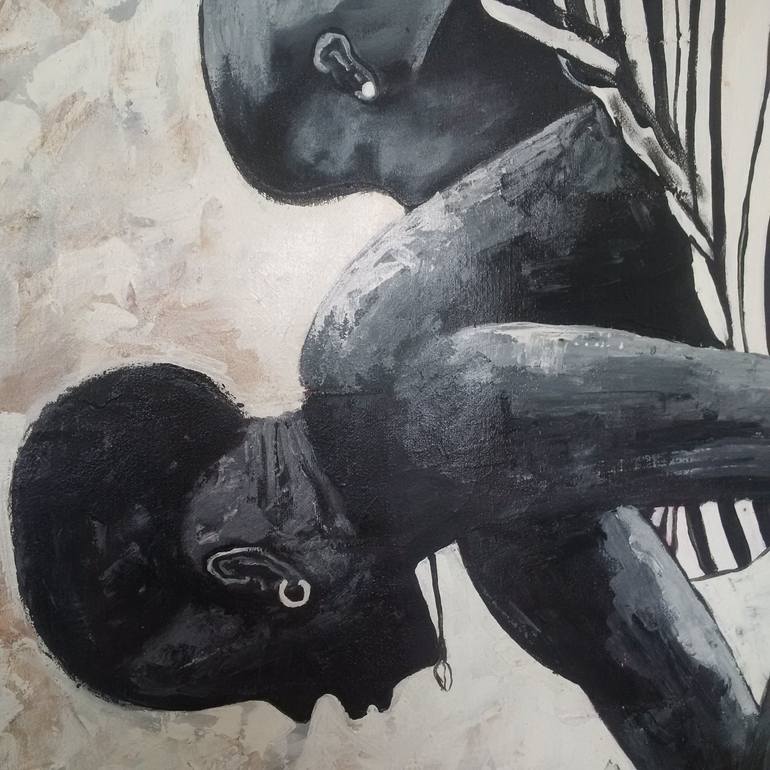 Original Expressionism People Painting by Beautiful Beast