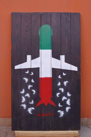 Original Conceptual Aeroplane Paintings by Luca Brogi