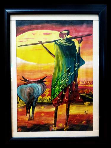 Print of Rural life Paintings by Rachna Sri