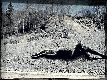 Woman lying on a mountain coast - Limited Edition 5 of 5 thumb