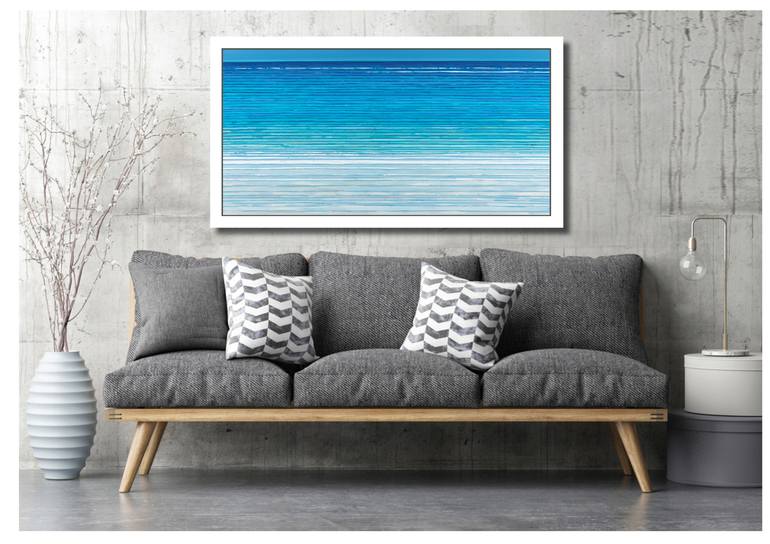 Original Abstract Seascape Painting by Harriet Hue