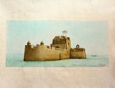 Print of Architecture Paintings by Pradeep Wahule