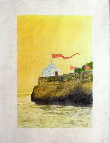 Print of Architecture Paintings by Pradeep Wahule