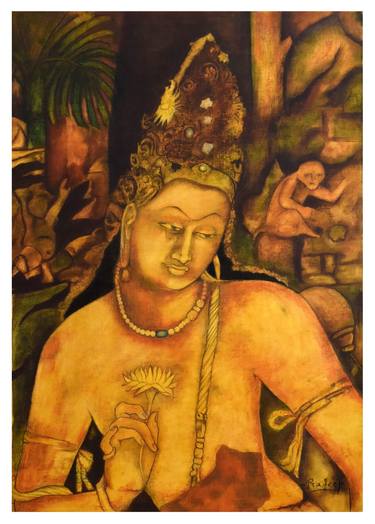 Print of Art Deco Classical mythology Paintings by Pradeep Wahule