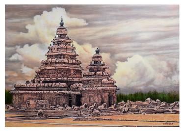 Print of Landscape Paintings by Pradeep Wahule
