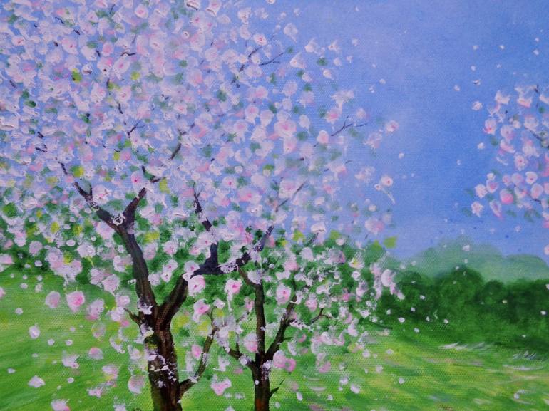Original Impressionism Seasons Painting by Jean Tatton Jones