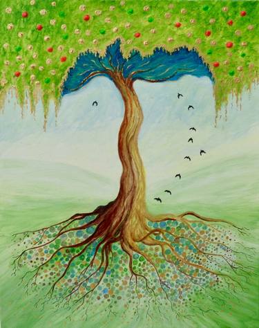 Print of Expressionism Tree Paintings by Jean Tatton Jones