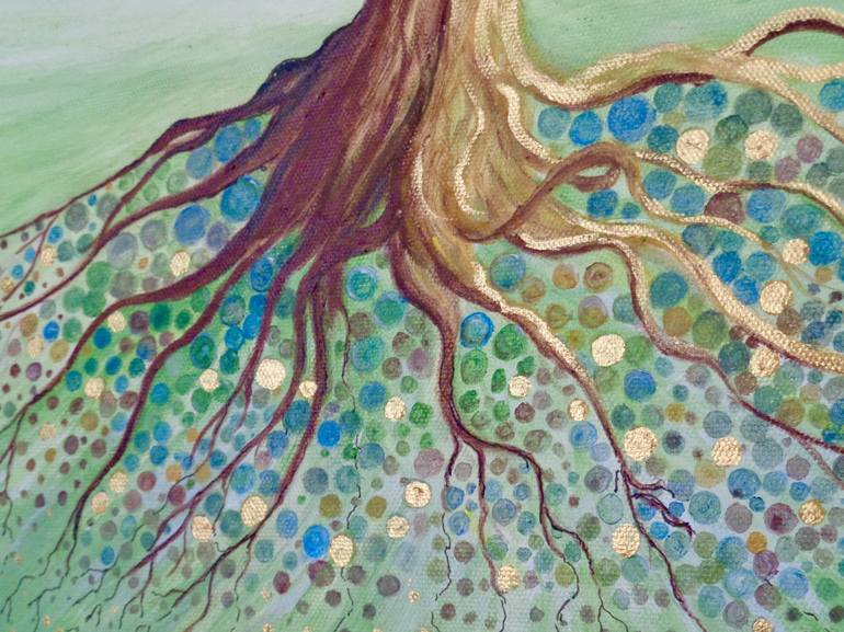 Original Expressionism Tree Painting by Jean Tatton Jones