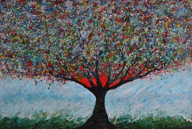 Print of Tree Paintings by Marie Danielle Leblanc