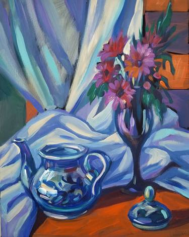 Original Expressionism Still Life Paintings by Inna Kostina