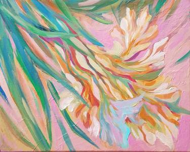 Print of Expressionism Floral Paintings by Inna Kostina