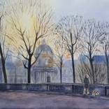 December walk in Paris by Elvira Ruban