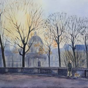 December walk in Paris