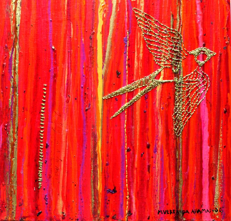 Original Abstract Expressionism Fantasy Painting by Veronica Allamand