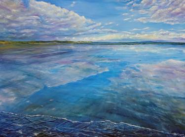 Original Contemporary Beach Paintings by Rosie Burns