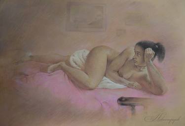 Original Fine Art Erotic Paintings by nikita nevostruew