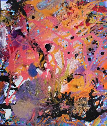 Original Abstract Expressionism Abstract Paintings by Quin and Finlay Wood