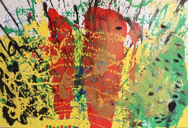 Original Abstract Expressionism Abstract Paintings by Quin and Finlay Wood
