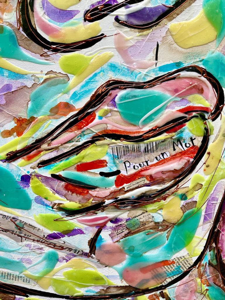Original Pop Art Women Painting by Karine Langevin Kjl
