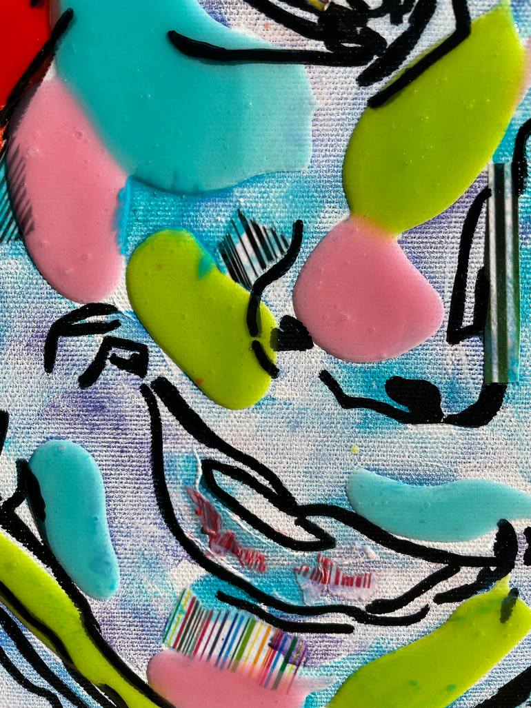 Original Conceptual Women Painting by Karine Langevin Kjl