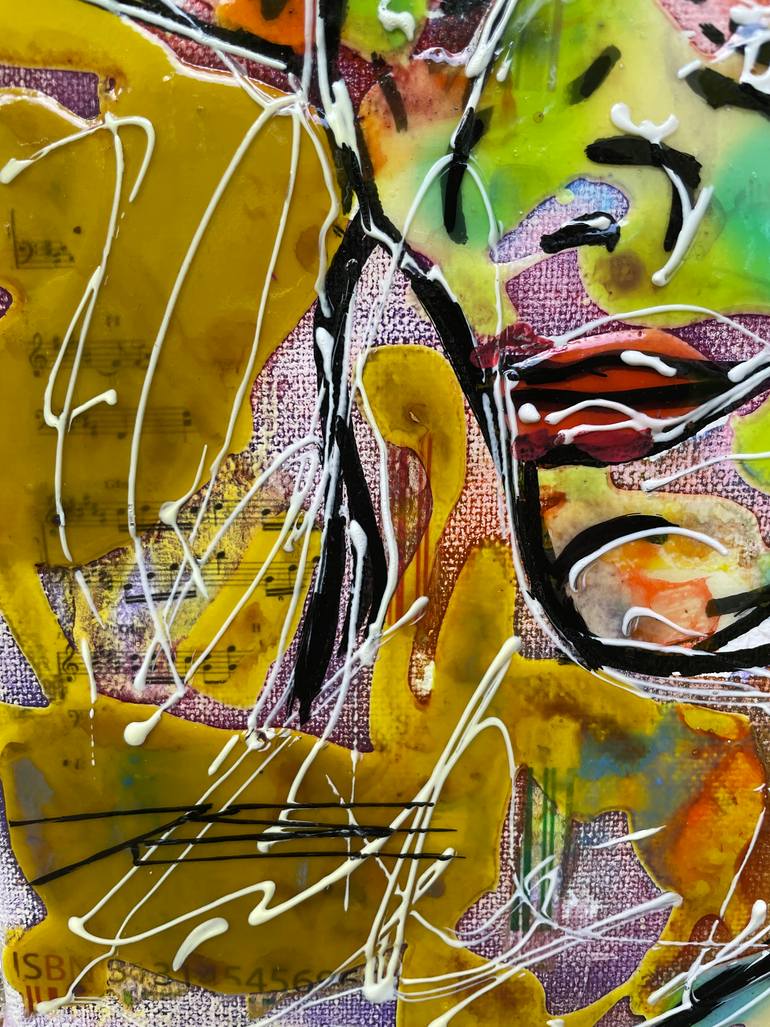 Original Expressionism Women Painting by Karine Langevin Kjl