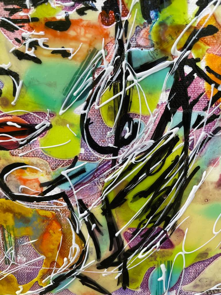 Original Expressionism Women Painting by Karine Langevin Kjl