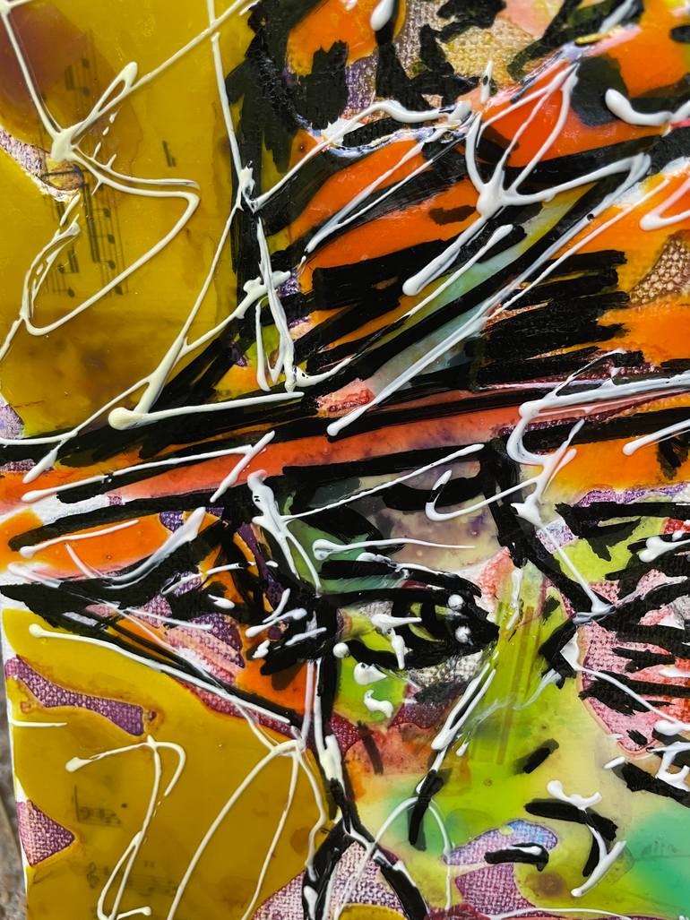 Original Expressionism Women Painting by Karine Langevin Kjl