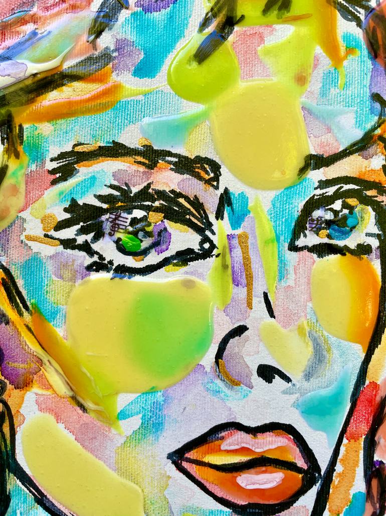 Original Expressionism Pop Culture/Celebrity Painting by Karine Langevin Kjl