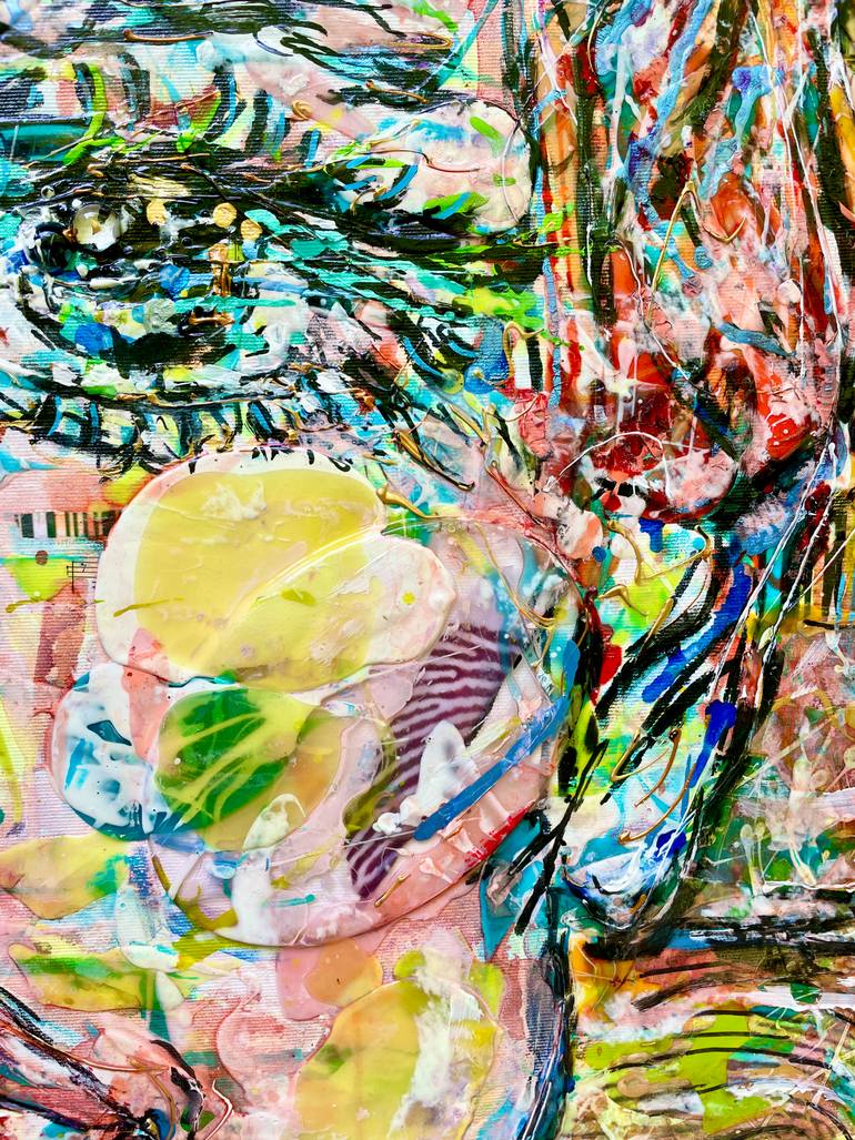 Original Expressionism Women Painting by Karine Langevin Kjl