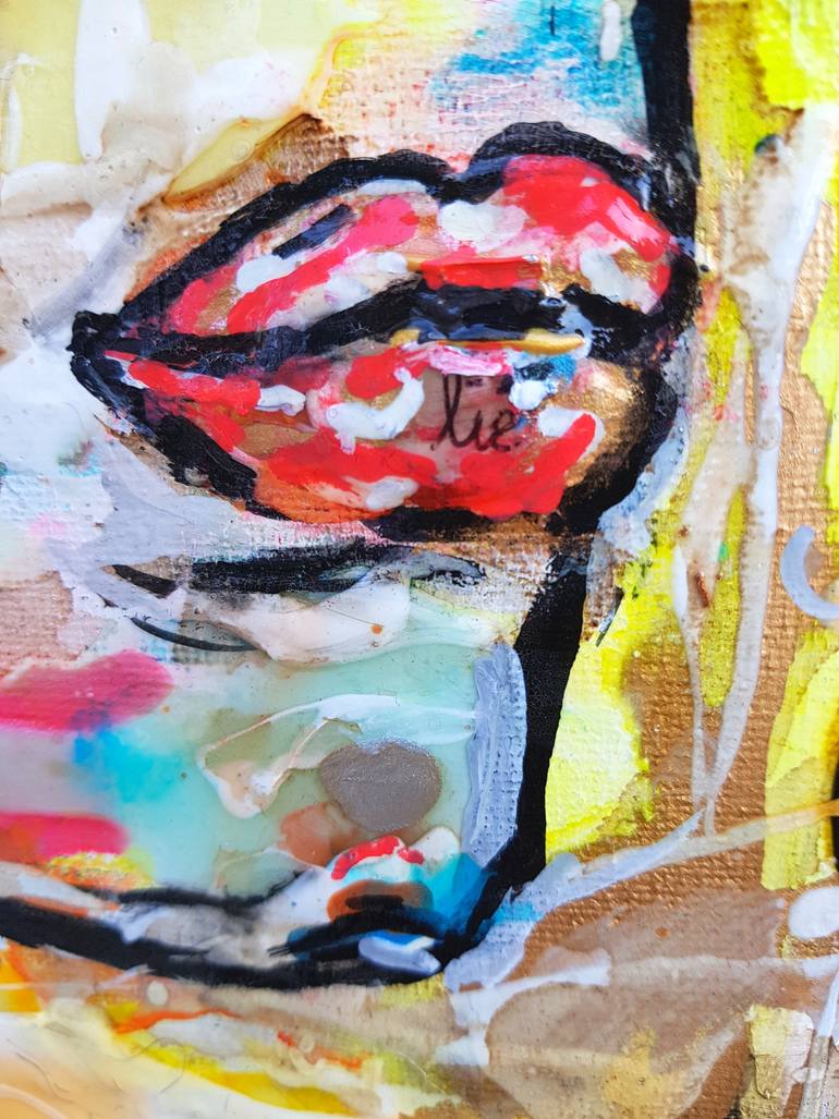 Original Figurative Women Painting by Karine Langevin Kjl