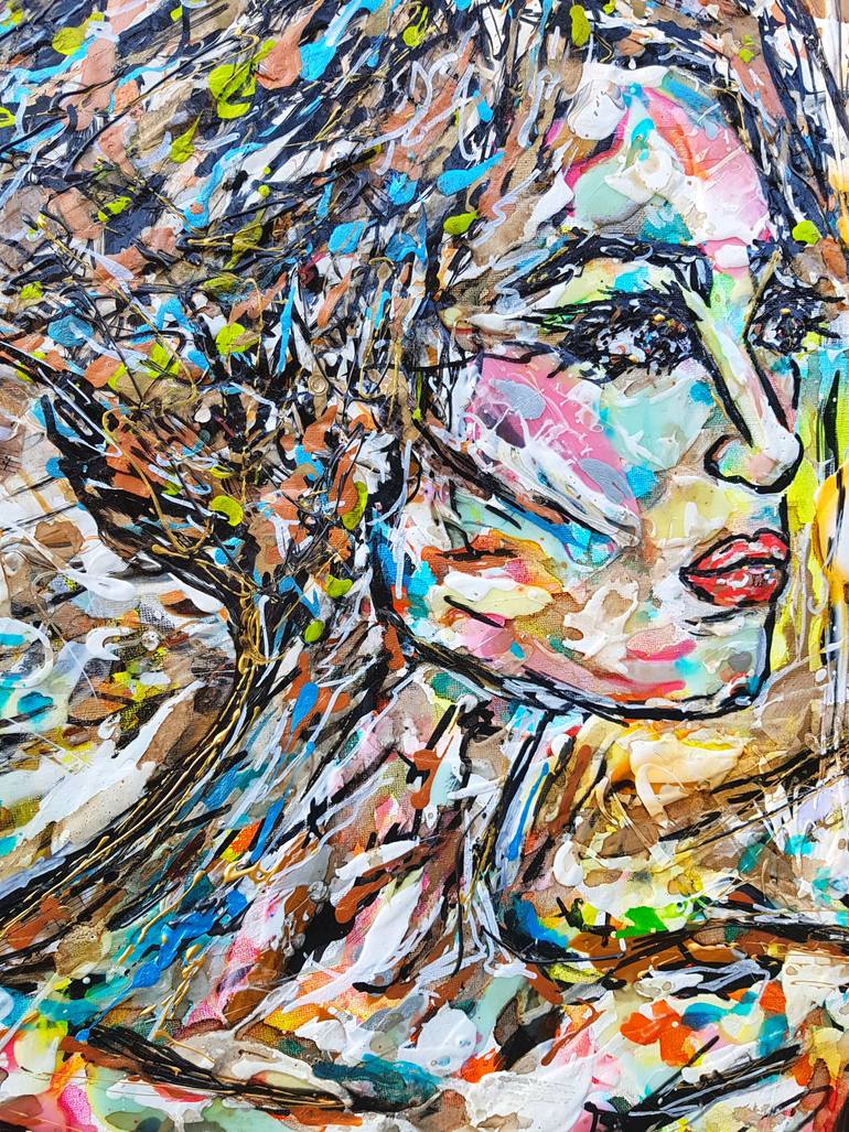 Original Figurative Women Painting by Karine Langevin Kjl