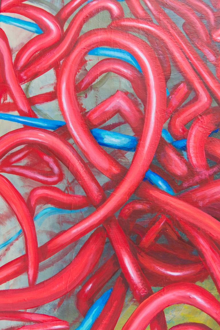 Original Abstract Expressionism Abstract Painting by Richard Reuys