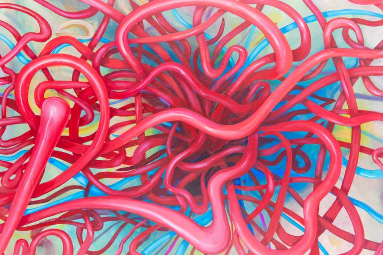 Original Abstract Expressionism Abstract Painting by Richard Reuys