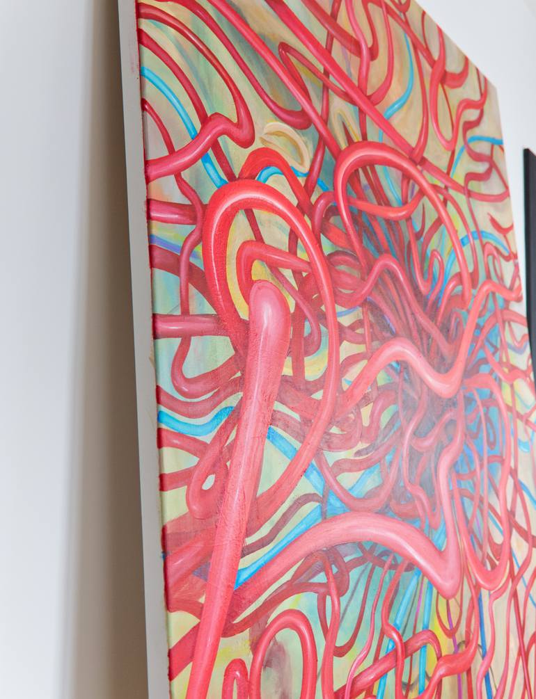 Original Abstract Expressionism Abstract Painting by Richard Reuys