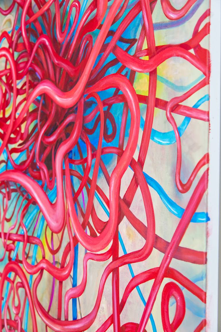 Original Abstract Expressionism Abstract Painting by Richard Reuys