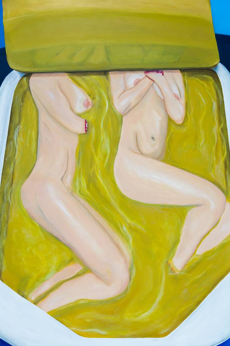 Original Dada Body Painting by Richard Reuys