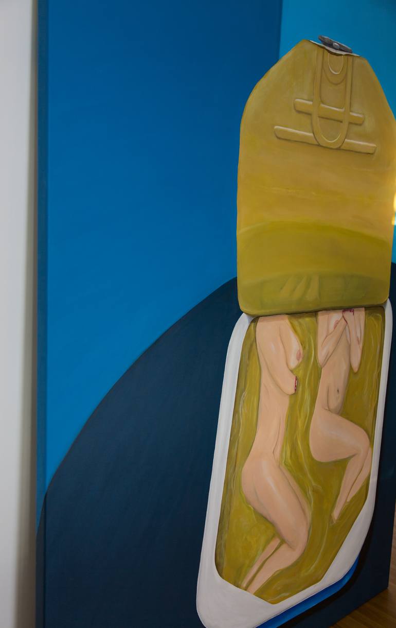 Original Dada Body Painting by Richard Reuys