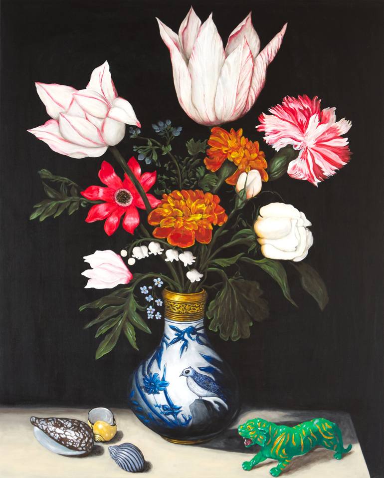 Original Classicism Still Life Paintings by Richard Reuys
