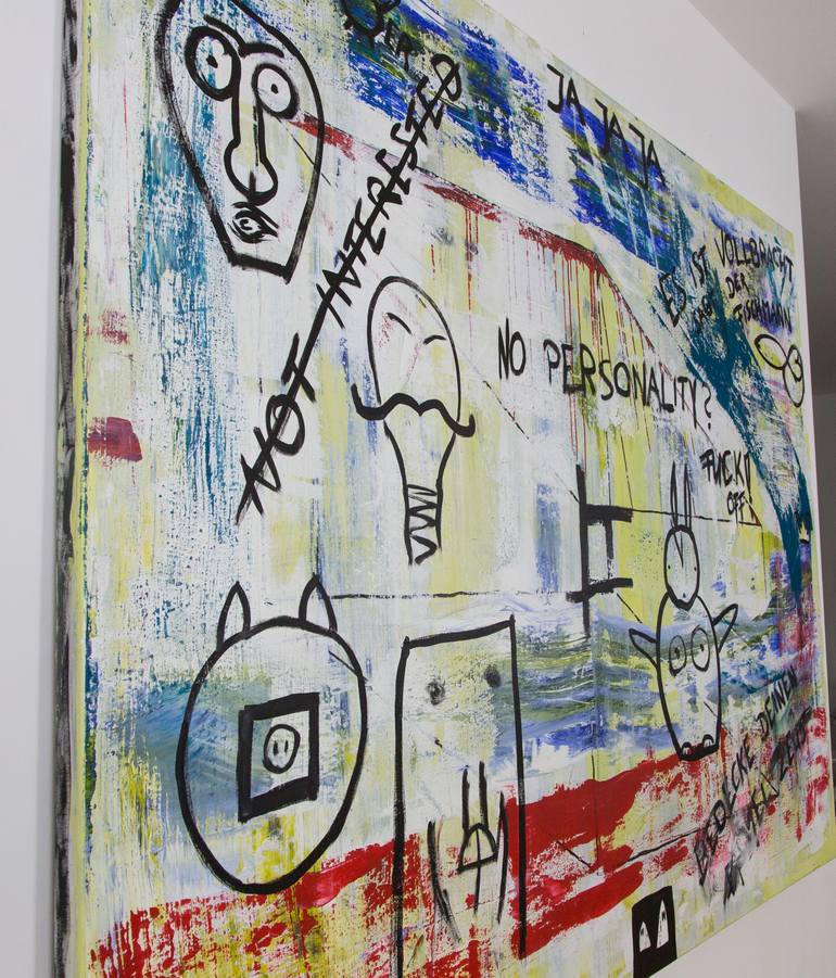 Original Modernism Abstract Painting by Richard Reuys