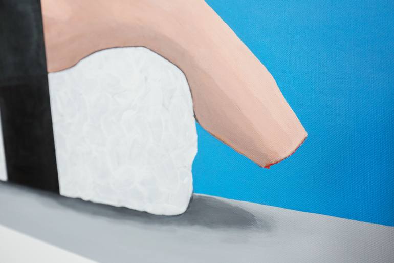 Original Surrealism People Painting by Richard Reuys