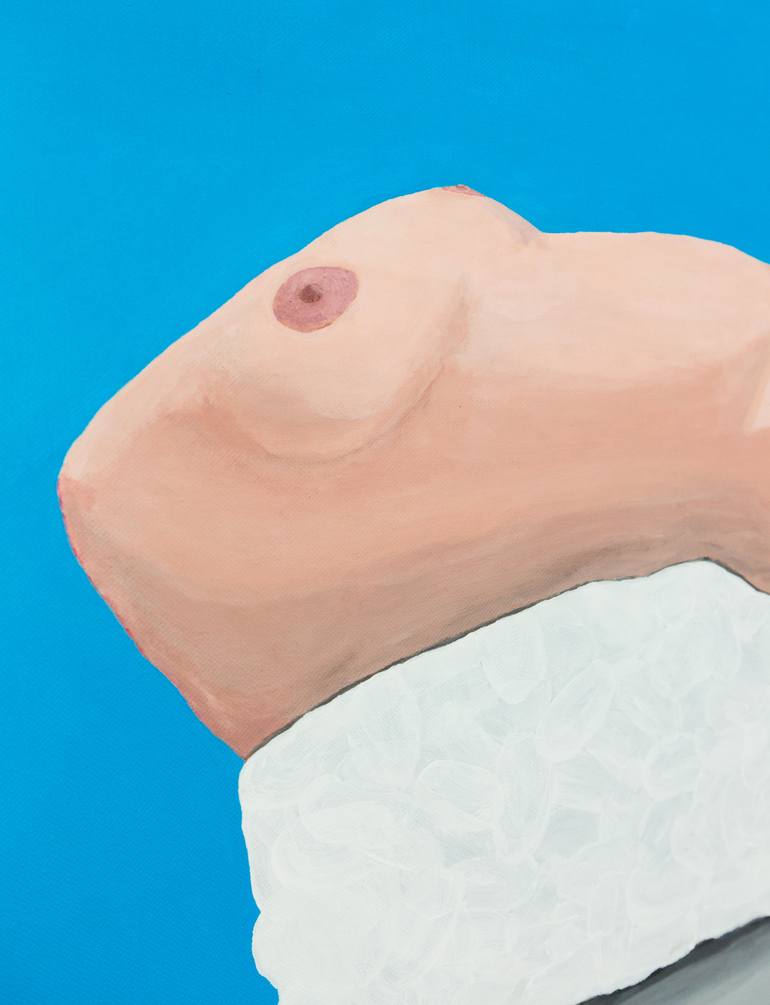 Original Surrealism People Painting by Richard Reuys