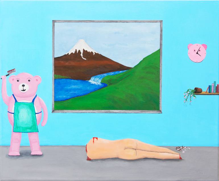 Original Surrealism Political Paintings by Richard Reuys