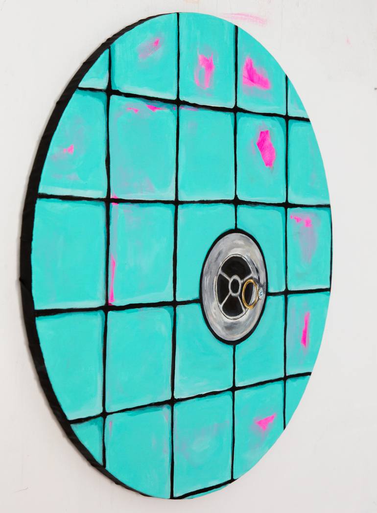 Original Abstract Expressionism Architecture Painting by Richard Reuys