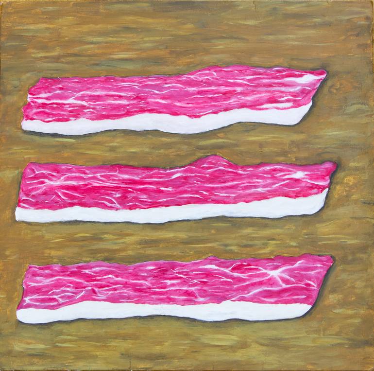 Original Abstract Food Painting by Richard Reuys