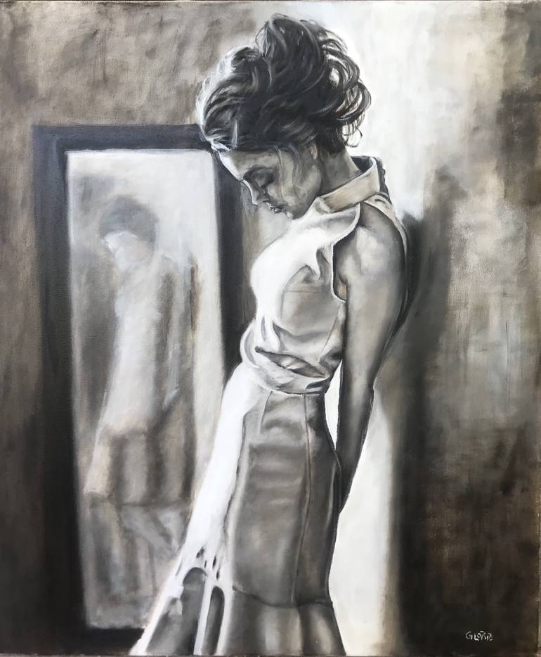 Anorexia Painting by Gloria Perez Herrero |